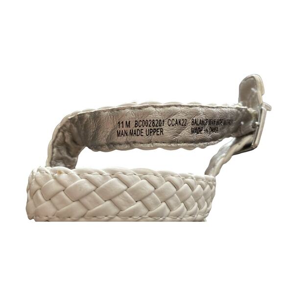 Born Boc Women Sandal Chrissy Size 11 New Braided Cork Ultra High Wedge White - Picture 6 of 6